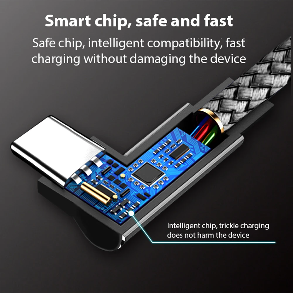 1/1.5/2/3/5/8 متر USB C كابل 6A نوع C الكوع البيانات 480Mbps شحن سريع كابل شحن لكابلات USB شحن سريع عالمي نوع C #2