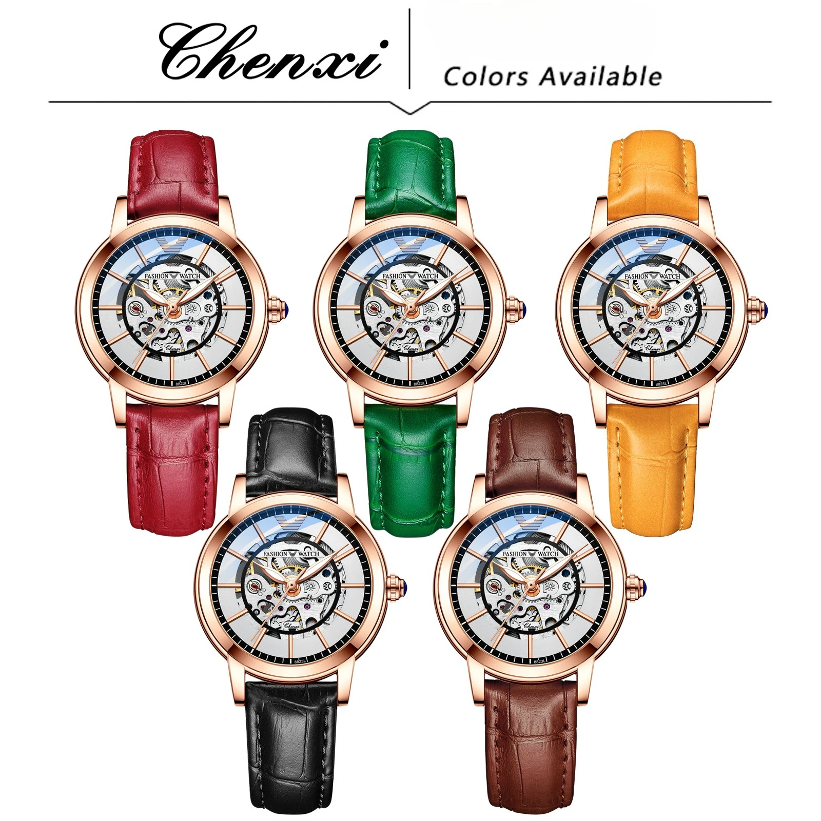 2026 Fashion Ladies Automatic Hollow Mechanical Watch Modern Trend Luminous Waterproof Watch