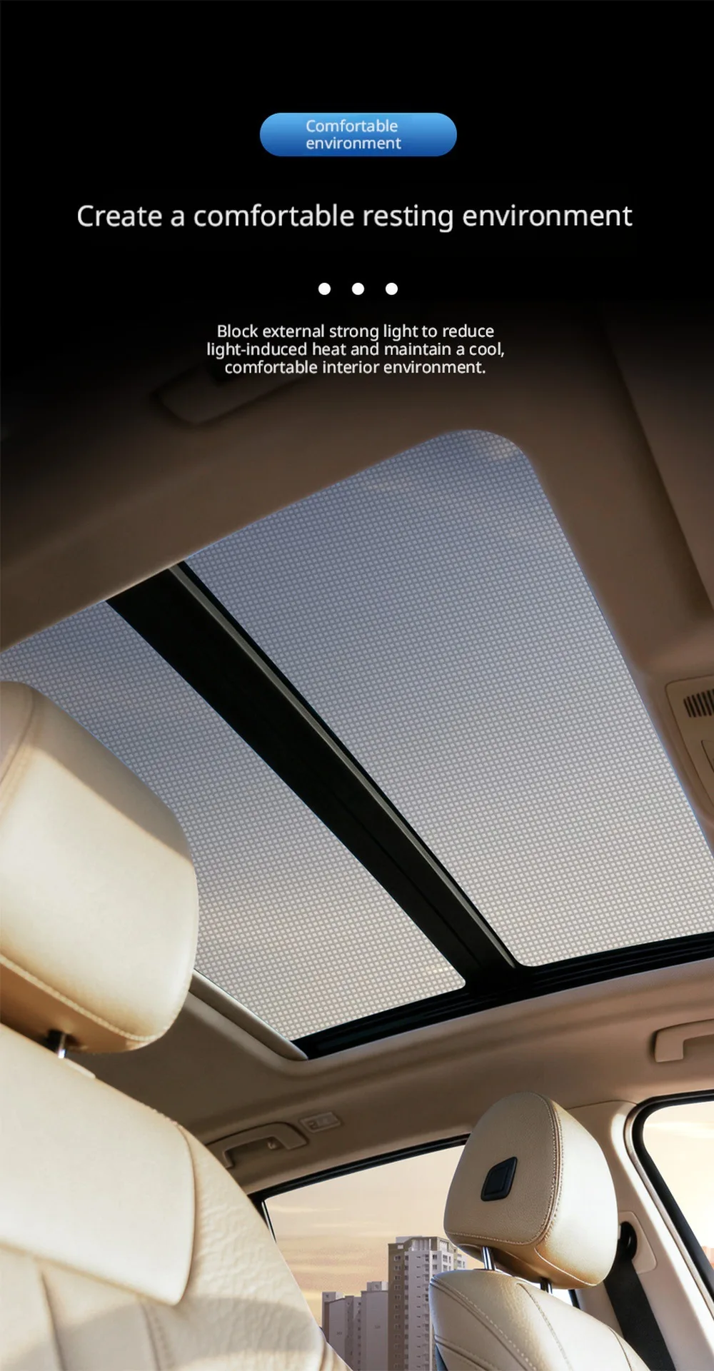 Auto-Sonnendach-Moskitonetz Magnetischer Fensterschutz Anti-Insekten-Netz für Auto-Camping Sonnendach-Abdeckung – Detail 6