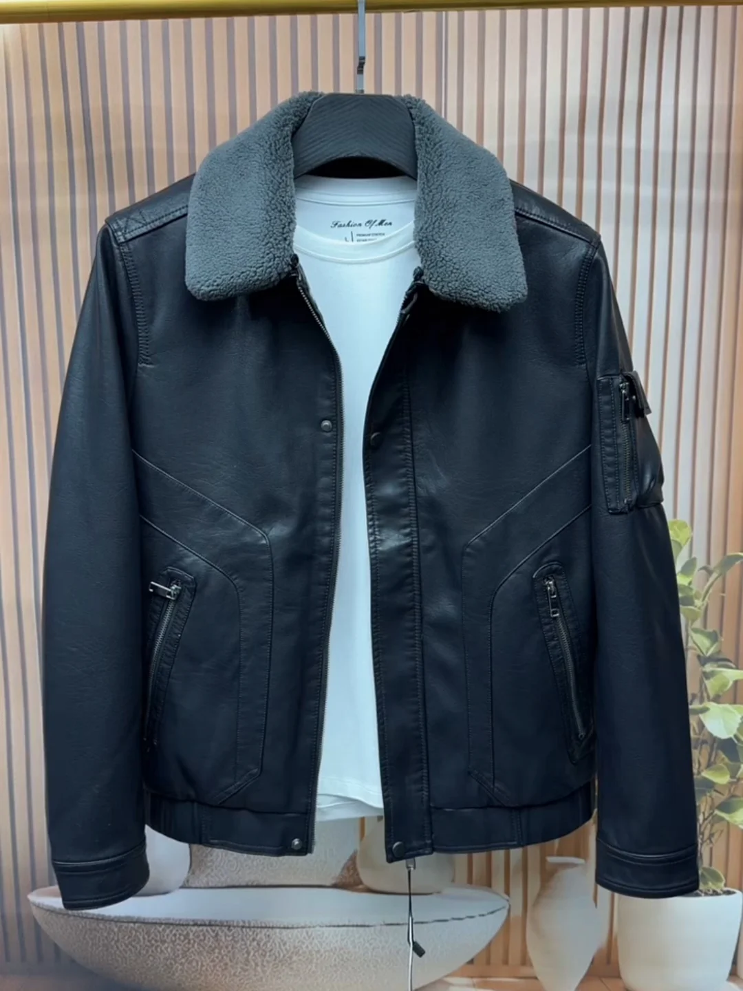 

New Men's Jacket Outerwear High Quality Stylish Versatile Luxury Spring Autumn Standard Fit Long Sleeve Zipper Closure No Hat