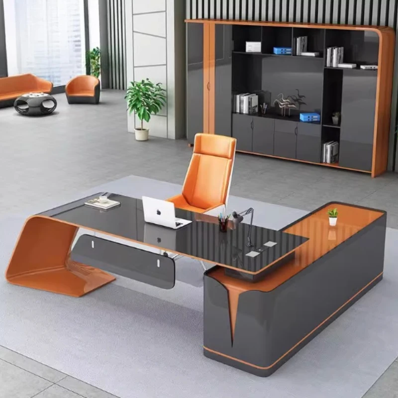 Storage Computer Office Desk Large Household Corner Gaming Office Desk Study Coffee Drawers Escritorio Oficina Furniture