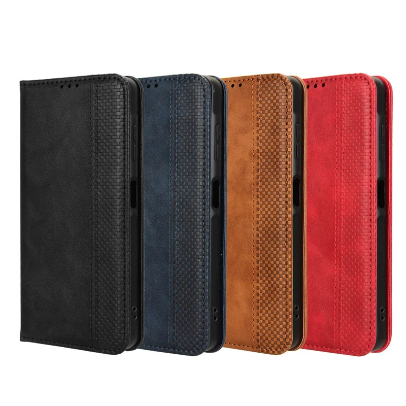 Pasuje do magnetycznego etui ochronnego Samsung Galaxy A06 do pełnego skórzanego etui na telefon komórkowy Samsung A06 z portfelem