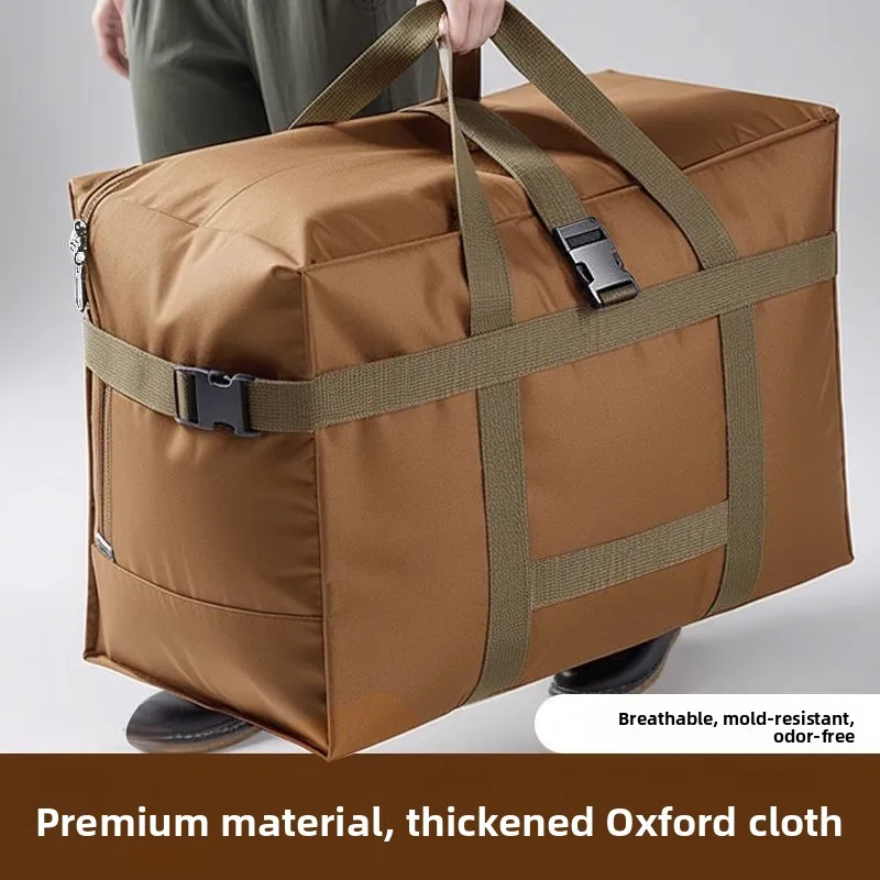 

Oxford Cloth Travel Bag Large Capacity Moving Packing Cotton Quilt Clothes Thickened Luggage Bag Moving Bag for Clothes