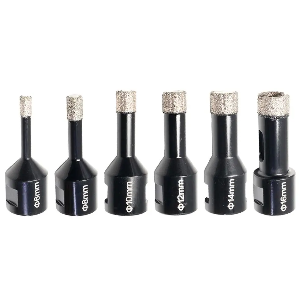 1Pcs M14 Thread Hole Opener 6mm-25mm Brazed Diamond Drilling Core Bit with Wax Dry Angle Grinder Drill Bit