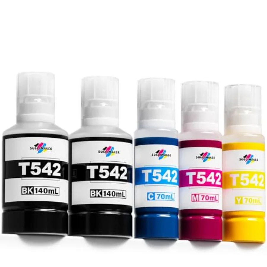 

542 флакона для заправки чернил, совместимые с Epson Ecotank ET-5850 ET-5150 ET-5800 ET-5170 ET-5880 ET-5180 ET-16600 ET-16650 ST-C5000