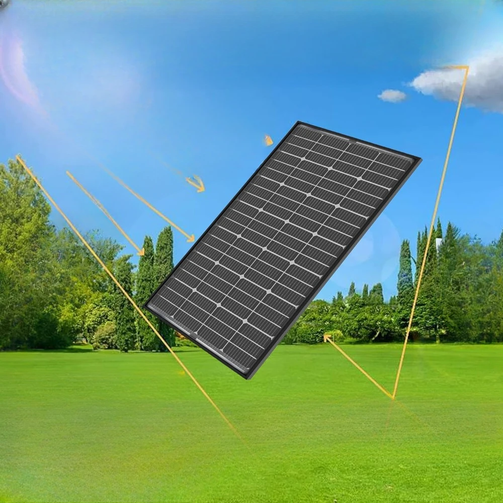 Solar Panels High Efficiency Solar Module for RV Home Farm Trailer Camper Marine Off Grid System(2 PCS 200 Watt)