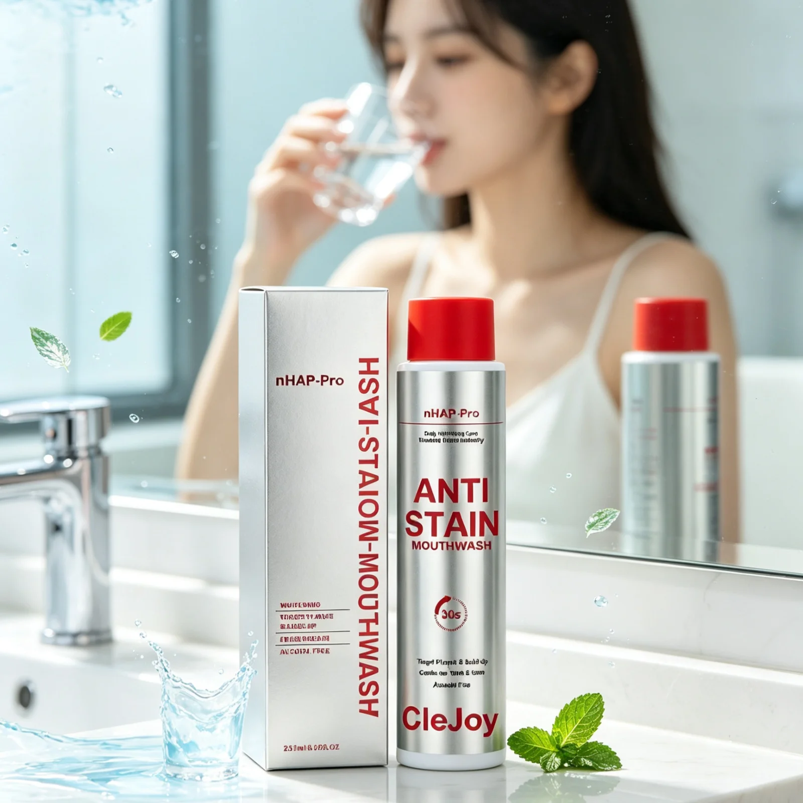 Clejoy Whitening Mouthwash Eliminate Oral Odor Clean Mouth Dirt Lasting Freshness Refreshing Non-spicy Daily Oral Care Mouthwash