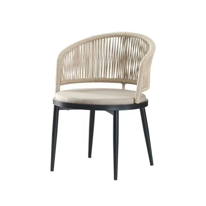 #   Mesas y Sillas de Ratán Modernas, Cómodas e Impermeables para Exteriores, para Hostales, Tiendas de Té con Leche, Patios, Jardines Abiertos, Balcones y Cafés