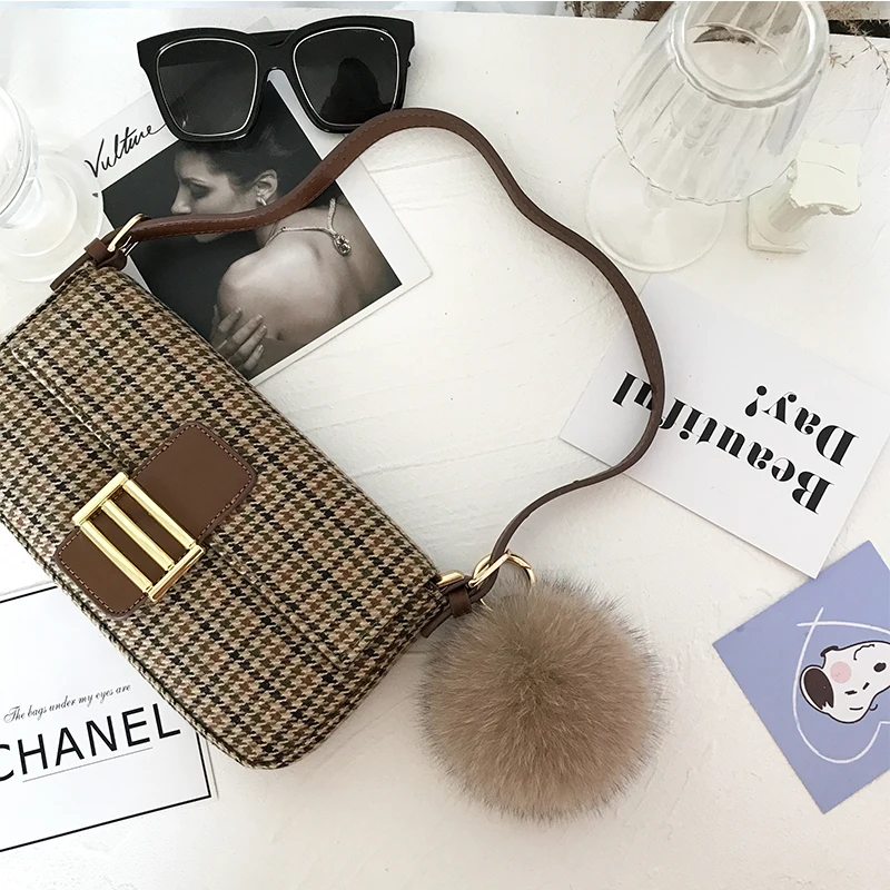 Fluffy Real Fox Fur PomPom Keychain for Women Luxury Fur Pompom Keyring Accessories Bag Charm Emo Trinket Jewelry Gifts