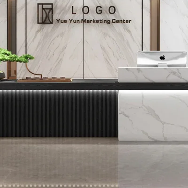 Korean Table Reception Salon Counter Clothing Store Office Desks Cash Register Business Professional Service Unique Furniture
