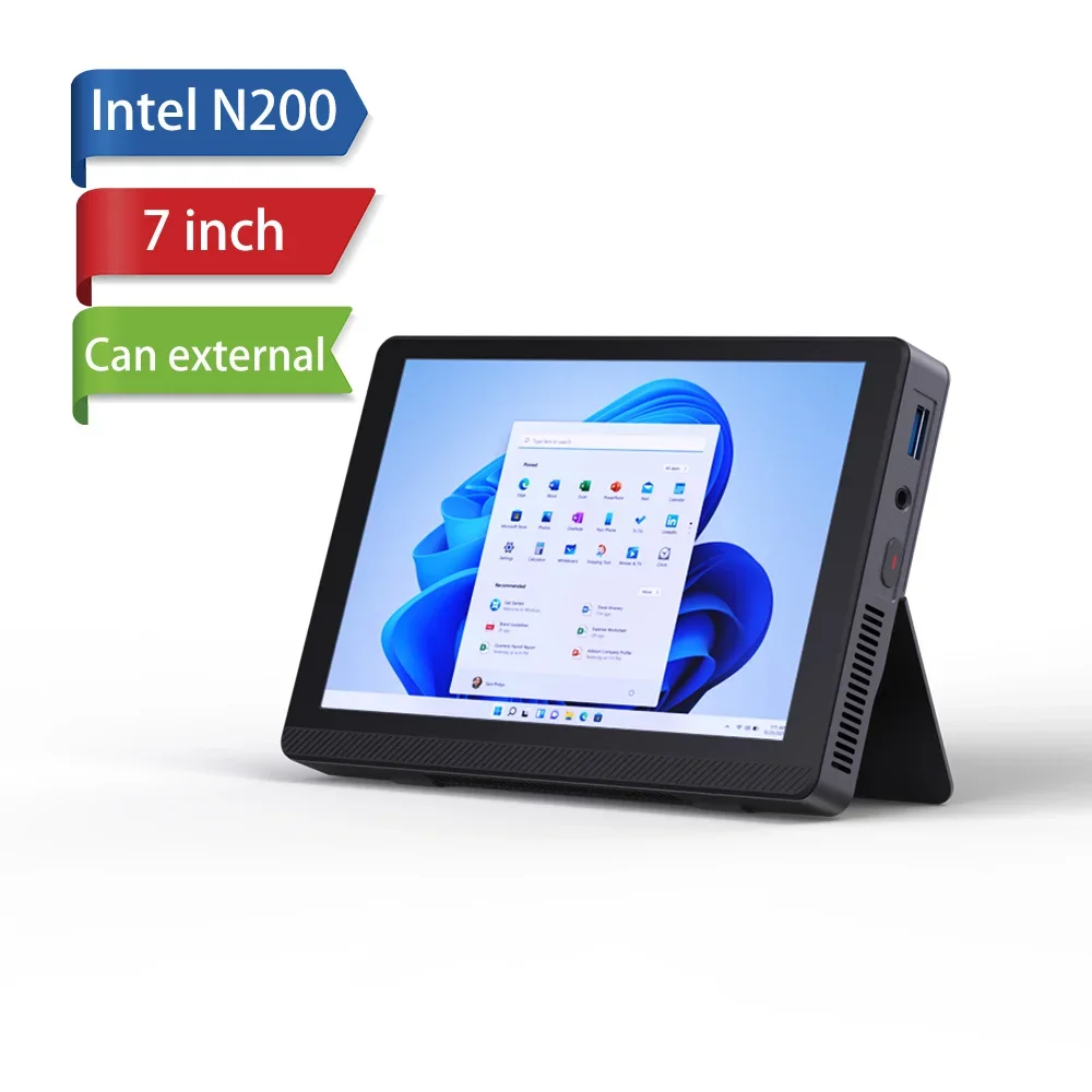 

N200 7-inch Screen All-in-one Mini Pc 4K 144Hz Multi-interface Expansion Comes Five-point Touch Screen Automatic Rotation