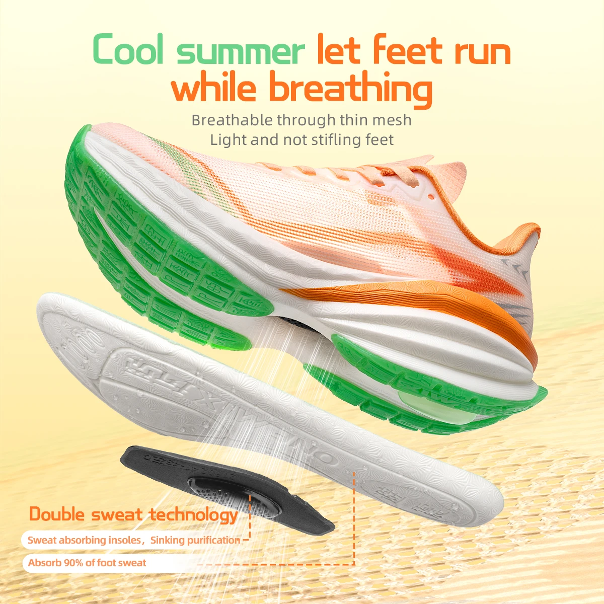 ONEMIX-Zapatillas de correr para hombre, zapatos masculinos de diseño ligero, secado rápido, con absorción de impacto, para verano y otoño, 2024