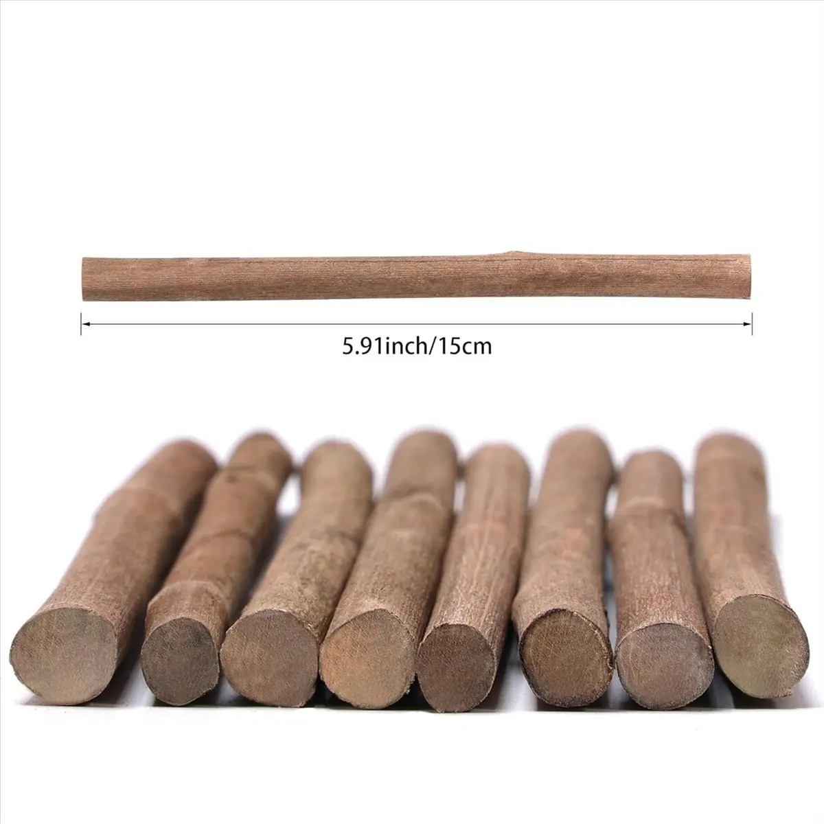 FTGT-120Pcs Craft Sticks, 6 Inch Long Wood Sticks for Crafts, Twigs Sticks Wood Logs for Decoration, DIY Crafts Photo Props
