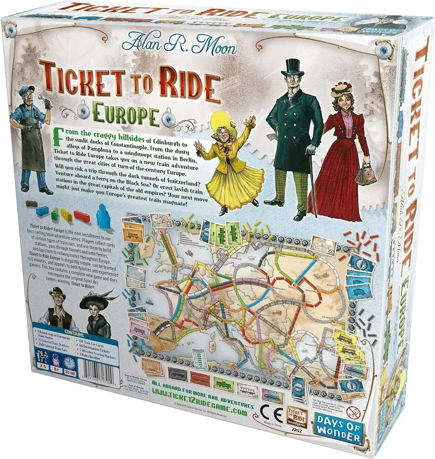 Ticket To Ride Europe Bordspel Engels Familie Multiplayer Vrienden Feest Speelkaarten Spel Plot Collectie Speelgoed Geschenken