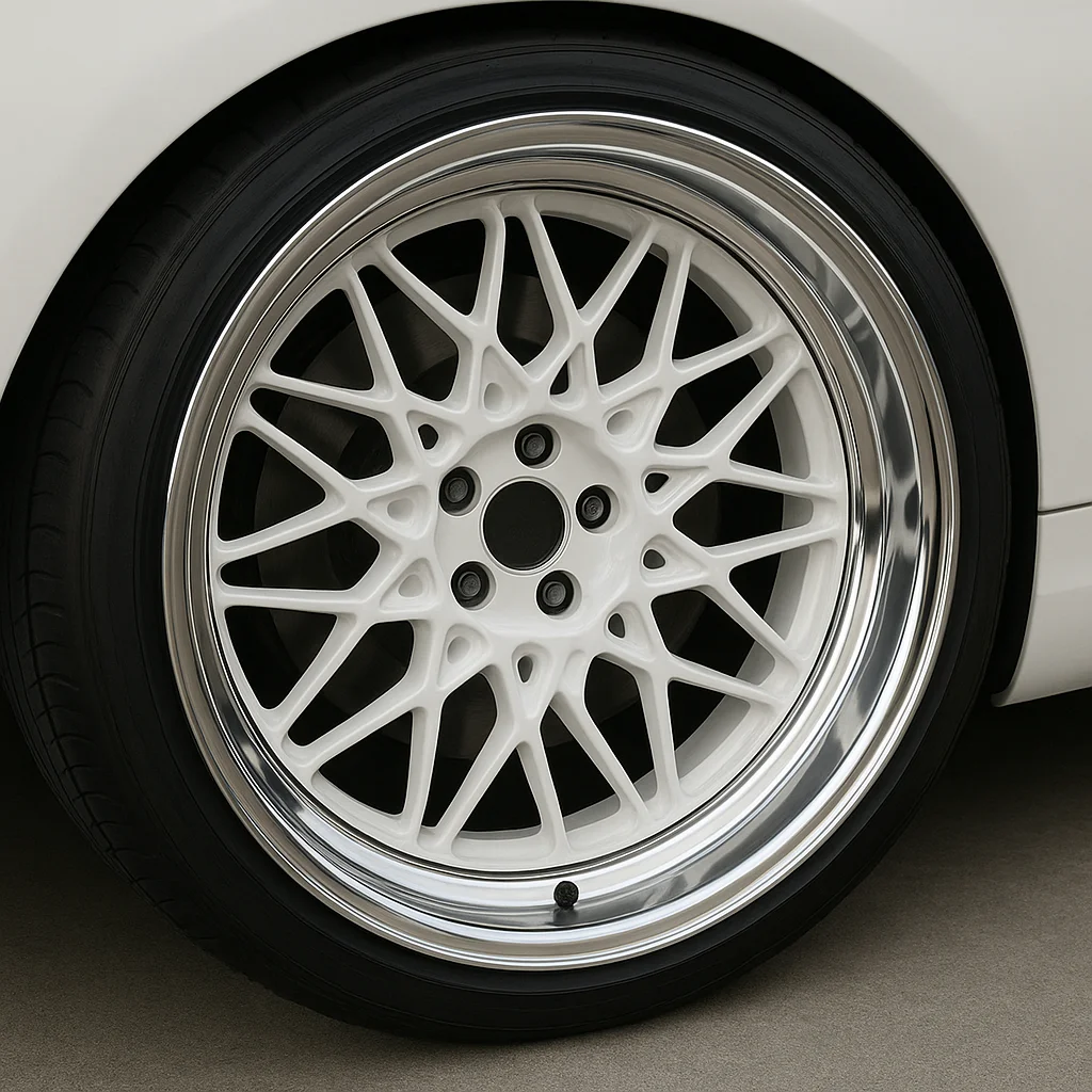 

Custom 18-Inch Polished Lip White Alloy Wheels Aftermarket Forged Mesh Design Car Rims Passenger Car Wheels