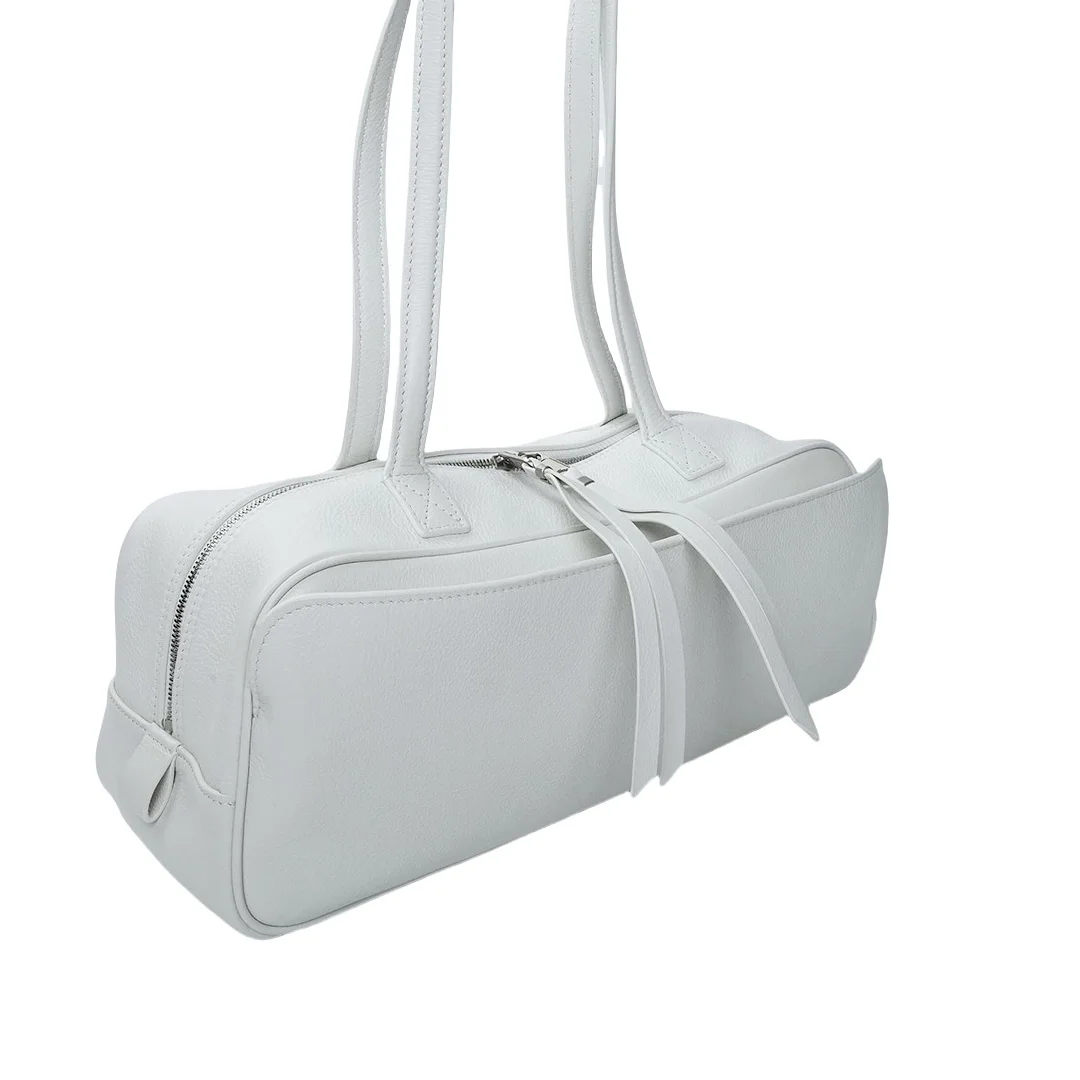 

2025 New Ba Family bowling bag crossbody commuter leather single-shoulder women's bag