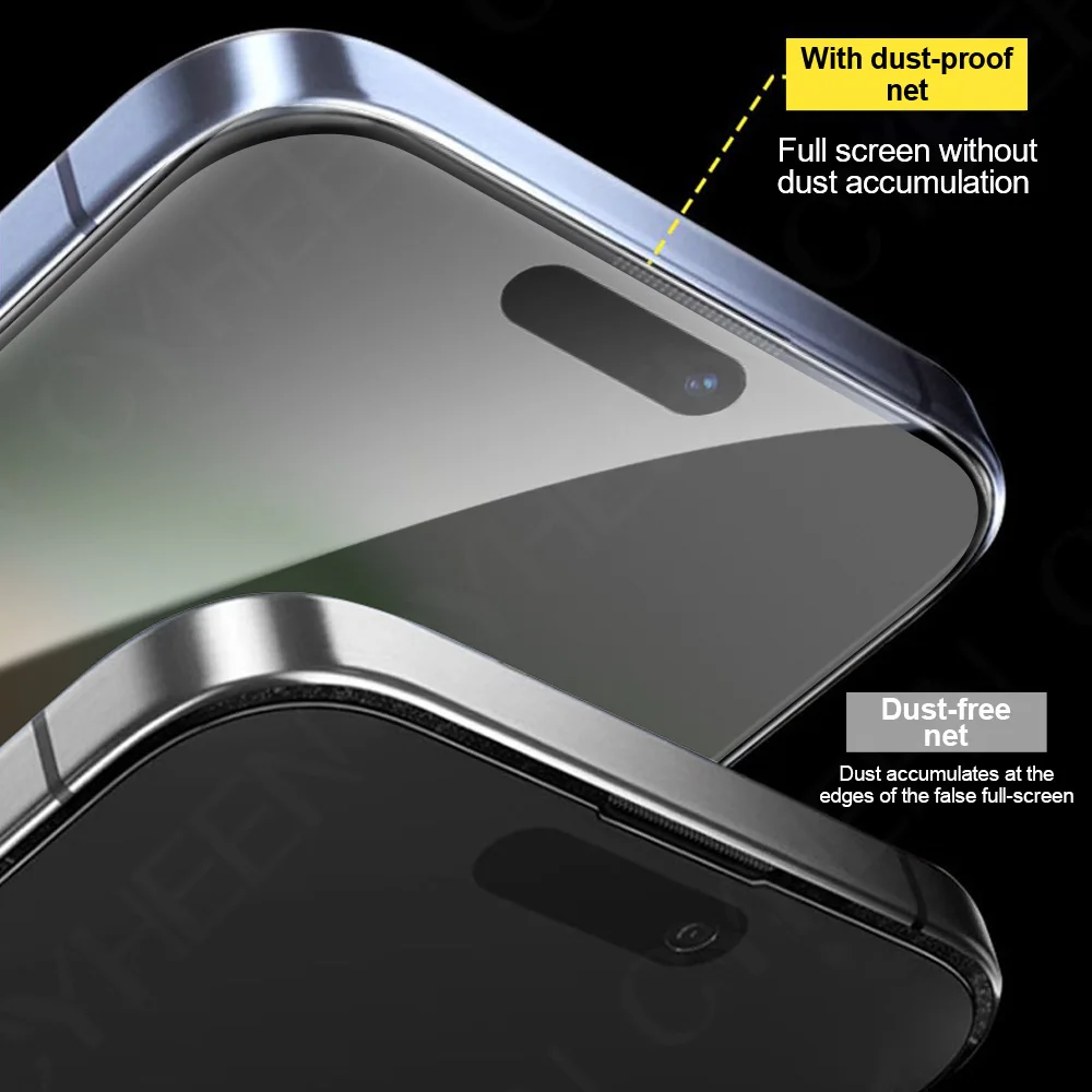 2 قطعة واقي شاشة الهاتف الخصوصية آيفون 17 برو ماكس الزجاج المقسى 16 15 الزجاج الهاتف الذكي 14 زائد 13 طبقة رقيقة واقية 12 11 #3