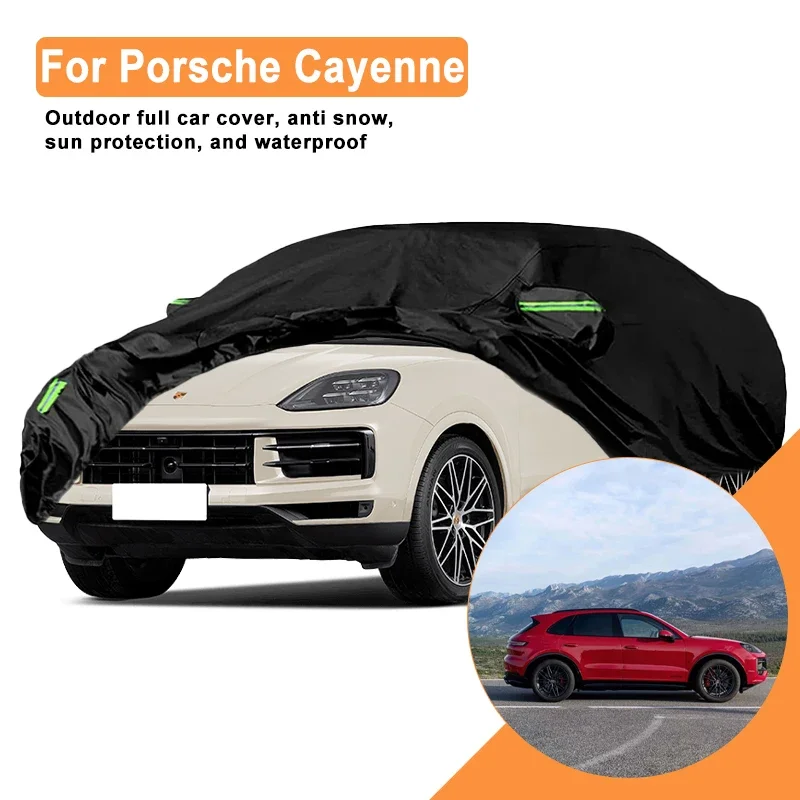 

For Porsche Cayenne Car Full Cover -Outdoor Waterproof Snowproof Sunshade, Winter & Summer All Weather Auto Protection Accessory