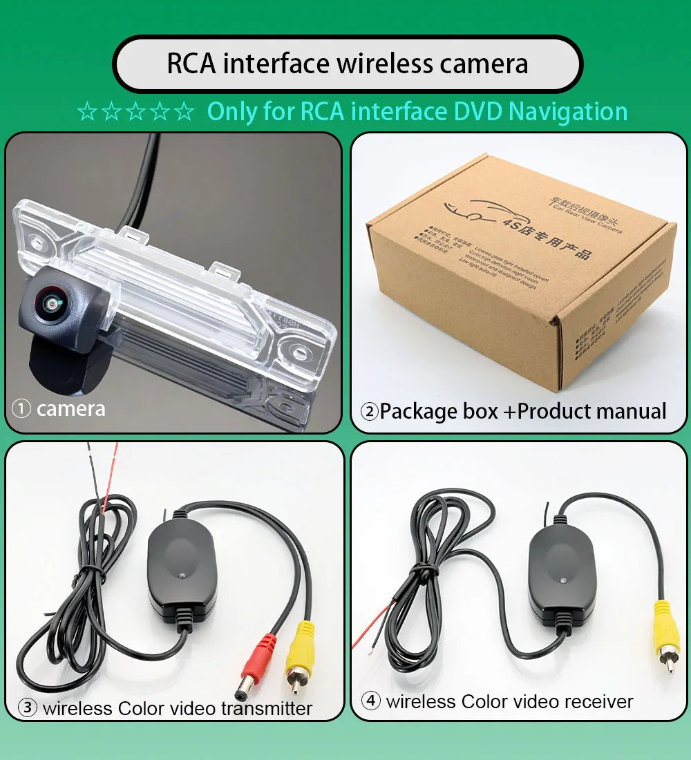 2.4 Ghz Wireless FishEye HD Car Rear View Camera For Nissan Cefiro Maxima A33 For Infiniti I30 I35