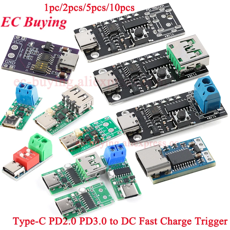 PD 12 Ⅱ ZY12PDN USB-C PD2.0 PD3.0 to DC Fast Charge Module
