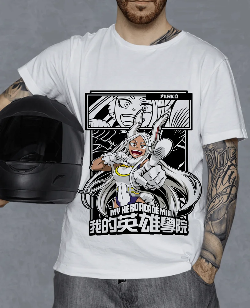 Rabbit Hero Mirko T-Shirt Rumi Usagiyama Miruko Bnha Boku No Hero Academia Gift Shirt