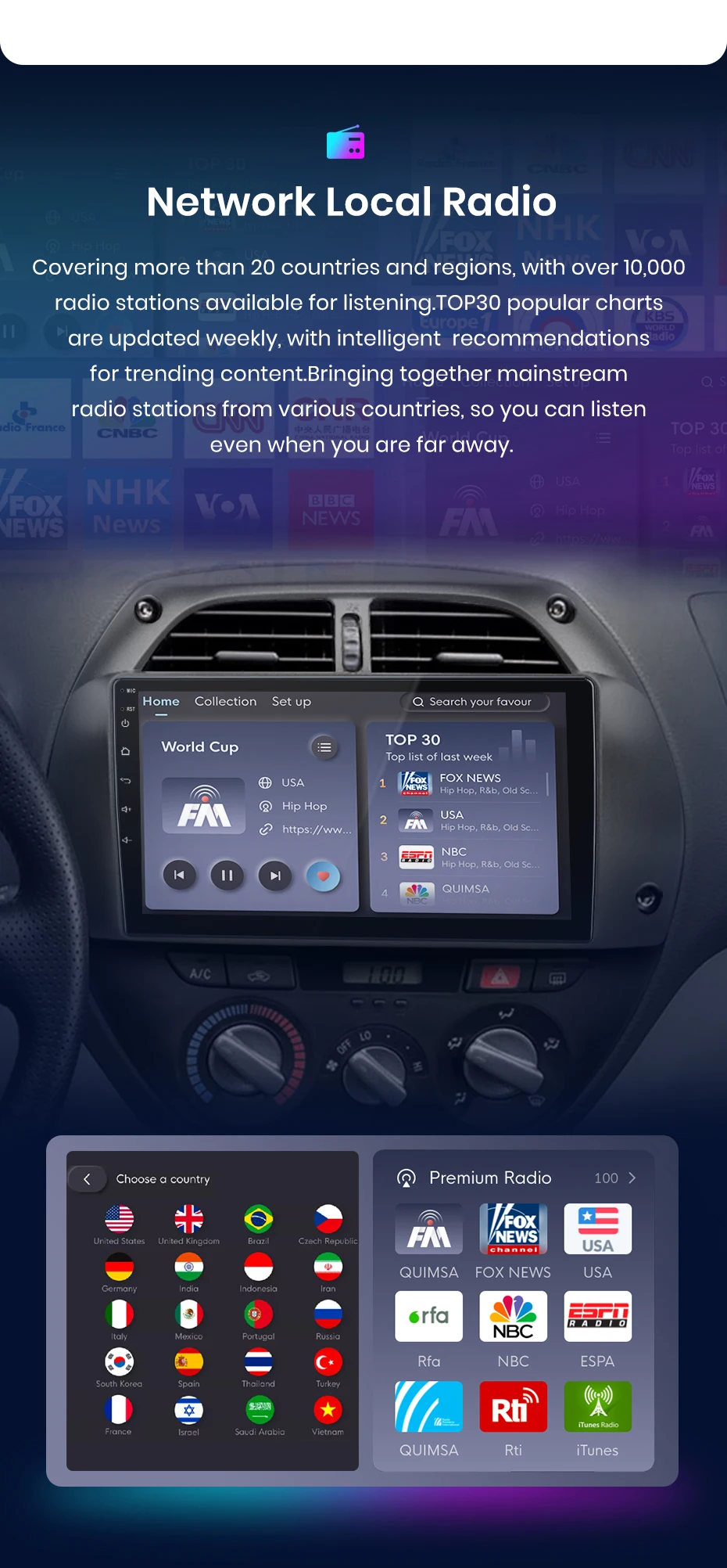 Junsun Wireless Carplay Android Auto Autoradio für Toyota Rav4 2001-2005 GPS Multimedia 2 Din – Detail 12