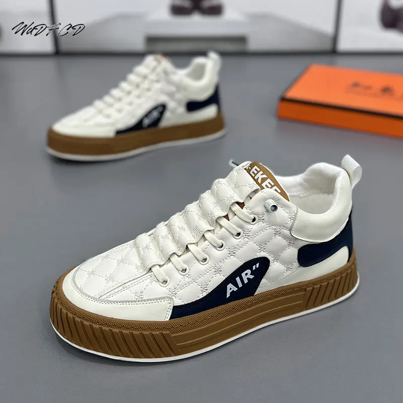 Sneakers Casual Men Winter Plush Board Shoes Fashion Microfiber Leather Upper Height Increased Flat Platform Running Shoes