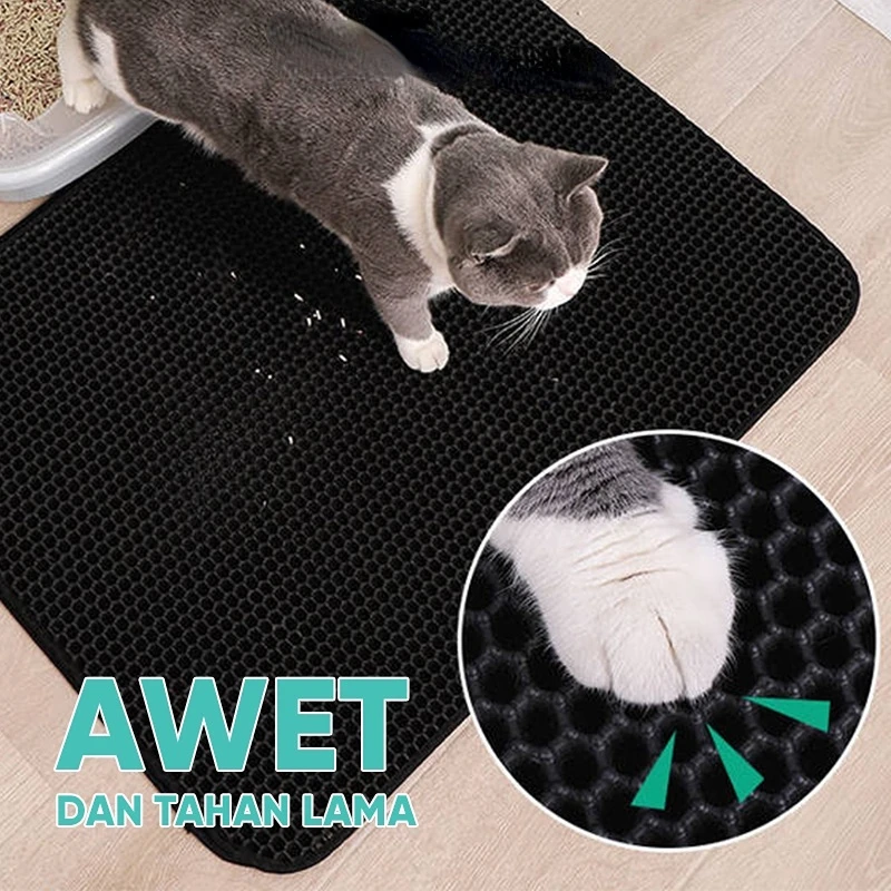 Cat Litter Mat Pet Litter Mat Double Layer EVA Foldable Mat