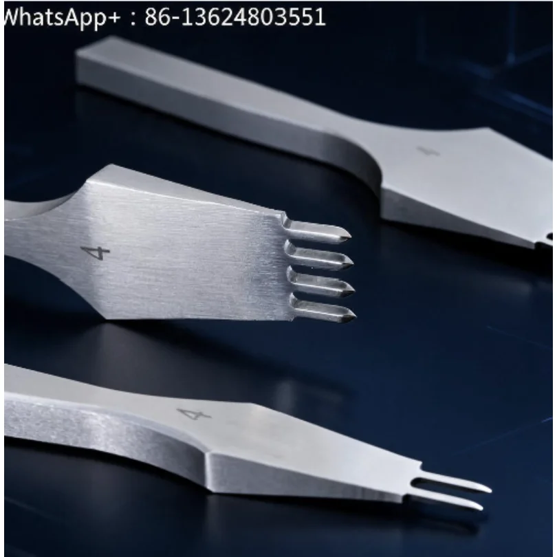 Finely Polished White Steel Rhombus, Handmade DIY Leather Goods, Leather Making Tools, Fine Brushed Wire