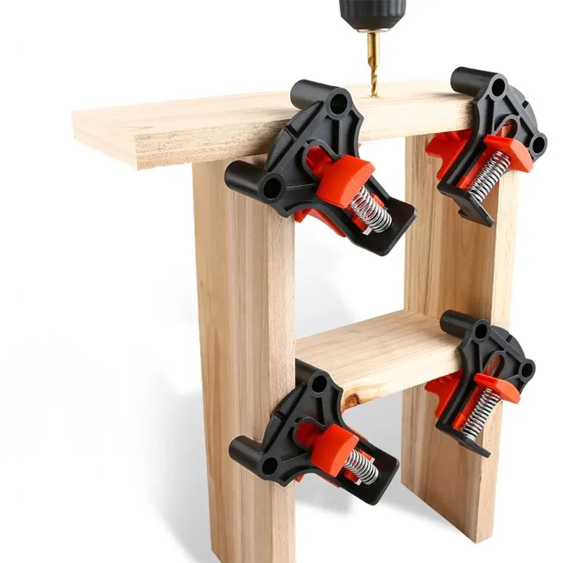 Home Tools Woodworking Angle Clamp Tool Set 90 Degrees Fixer Photo Frame Picture Frame ClampPunching Installer Hand Tool image 3