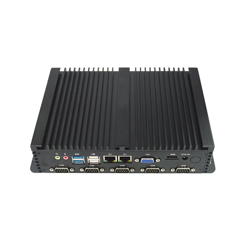 EIP MFC-2501+EP4380 Mini pc with LPT port All in One  Fanless Embedded Computer Mini PC Intel CPU