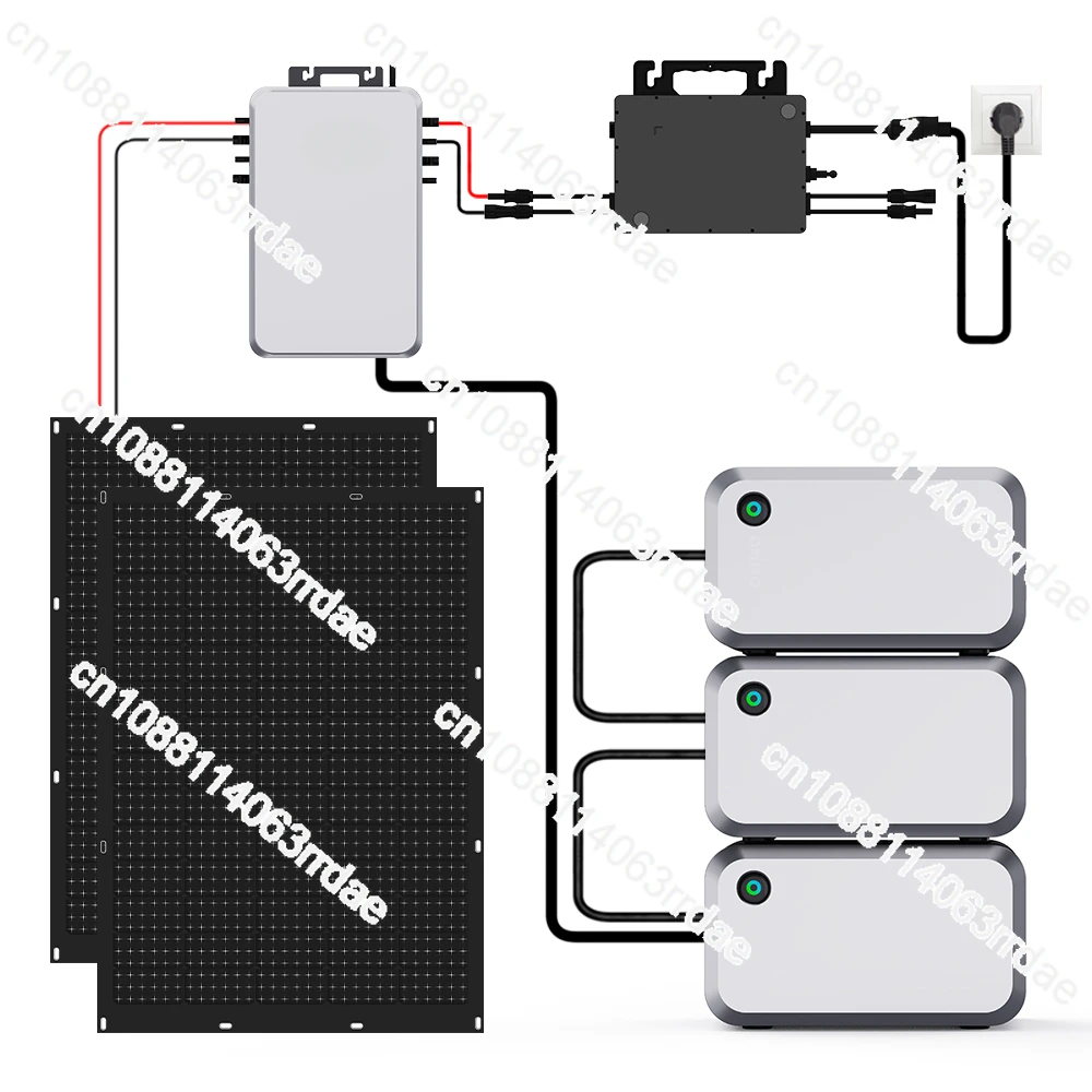 Solar Power Sets Solar System Complete Lithium-Ion Battery MPPT/PWM Monocrystalline Silicon Panels Solar Power Electric System