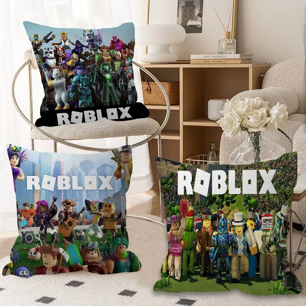 R-Roblox Game Kissenbezug, Design-Kissenbezug, Dekoration für den Urlaub