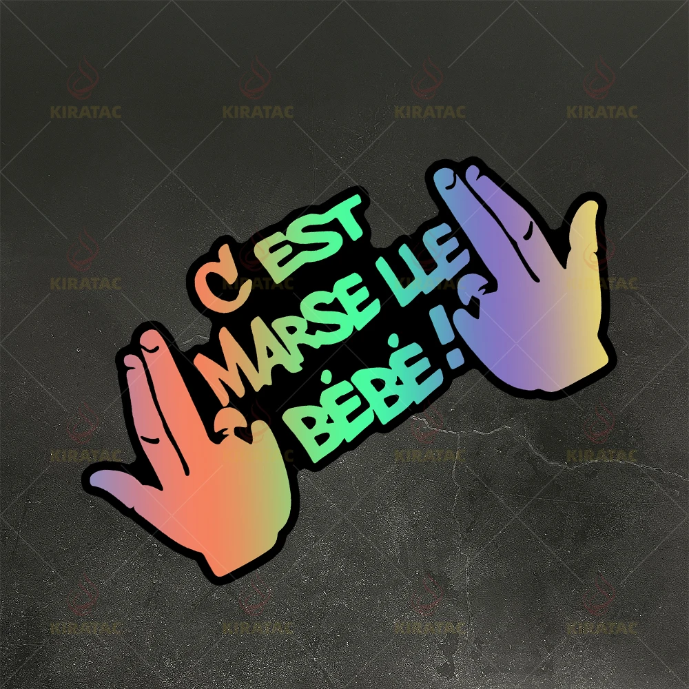 1PC C'est Marseille Bébé! Motocycle Stickers Waterproof Vinyl Decals for Fairing Fuel Tank Car Window French Style Decoration