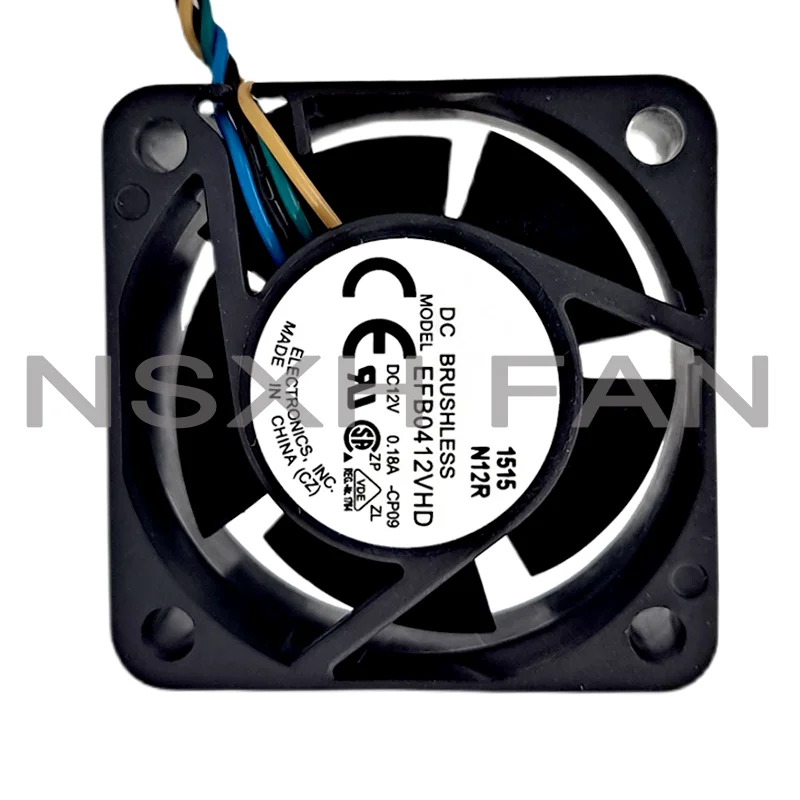 EFB0412VHD-F00-CP09 12V 0.18a 9000rpm Three Four Wire PWM Speed Regulating Fan