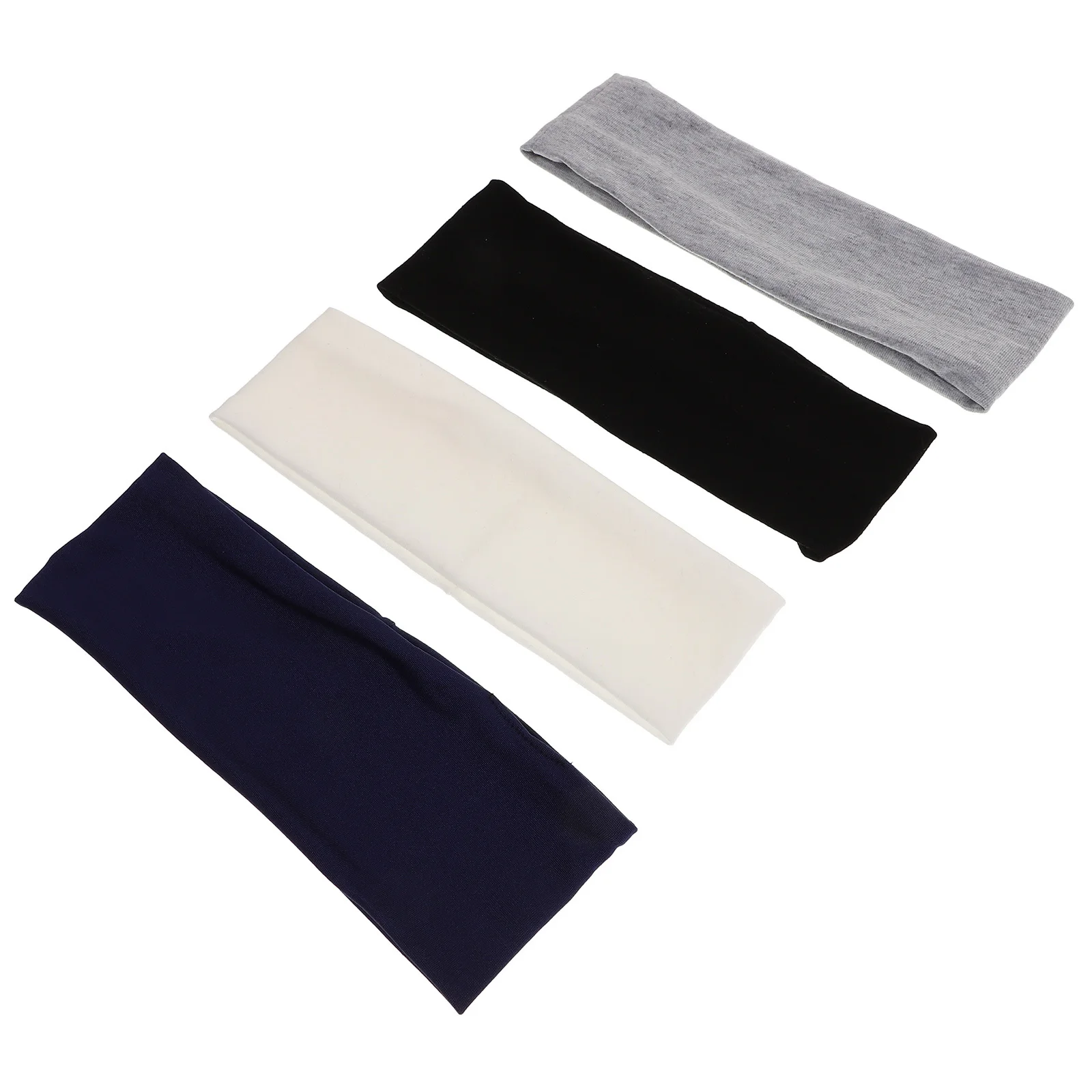 

4Pcs Yoga Elastic Headband Sweat Absorbing Soft Fitness Hairbands Running Sport Workout Nonslip Hair Hoop Accessories