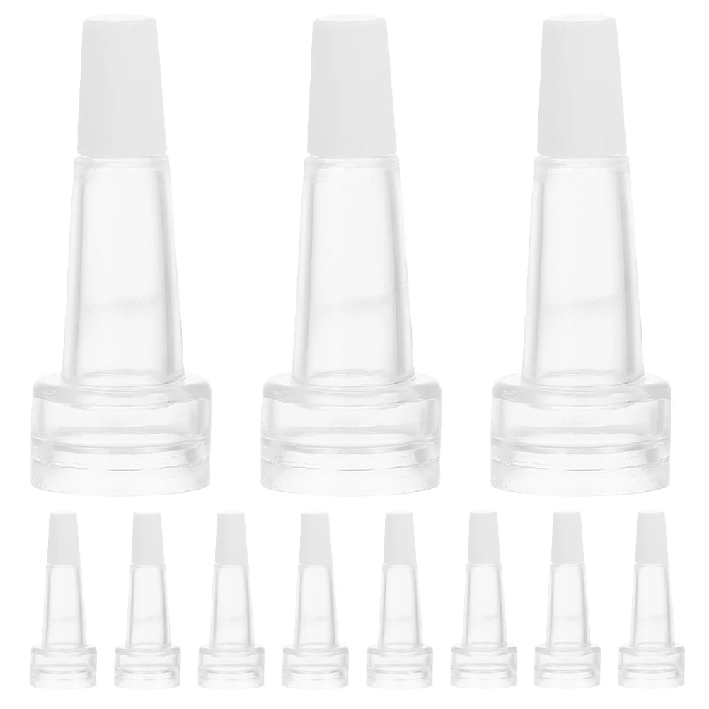 50 ชิ้น Vial ทรัมเป็ตหัวตัวอย่างหมวกขวดใสหมวกปิดผนึก