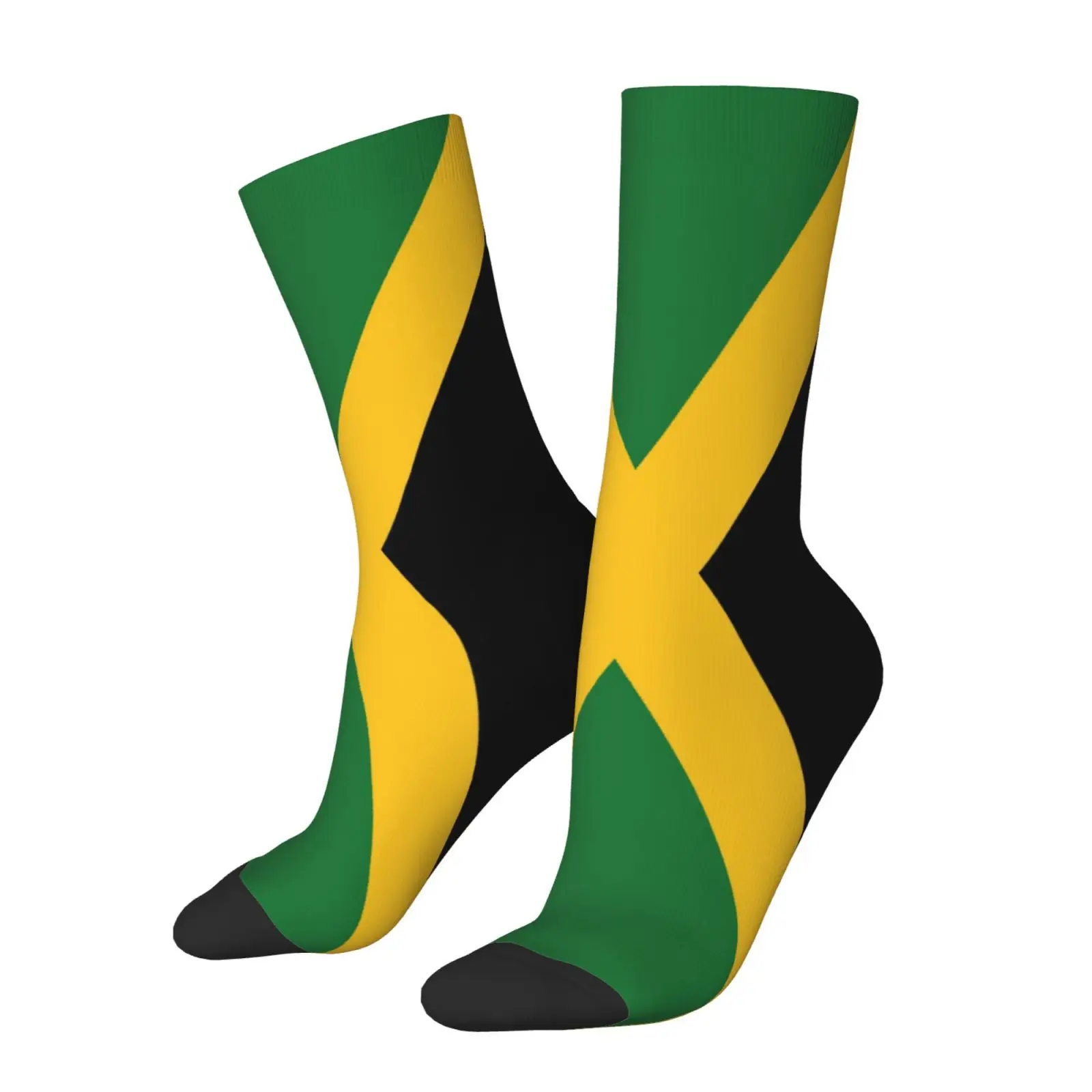 

Flag of Jamaica Pattern Socks Retro Trend Crazy Street Hip-Hop Socks Breathable Non-slip Casual Sports Socks Novelty Party Gift