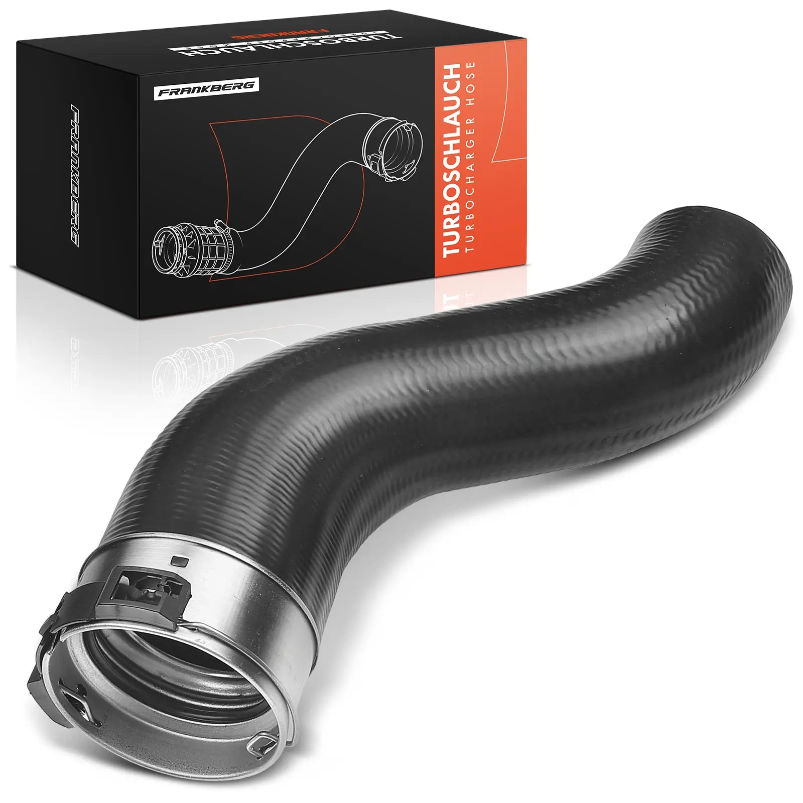 Frankberg 1x Radiatorslang Turbo Slang Ladeluchtkoeler voor Nissan Qashqai II SUV Renault Kadjar 144609787R