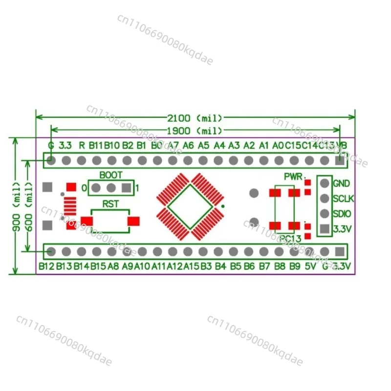 Low‑Power Microcontroller Development Board, Minimal System Circuit Module For Electronic Experiment Assembly