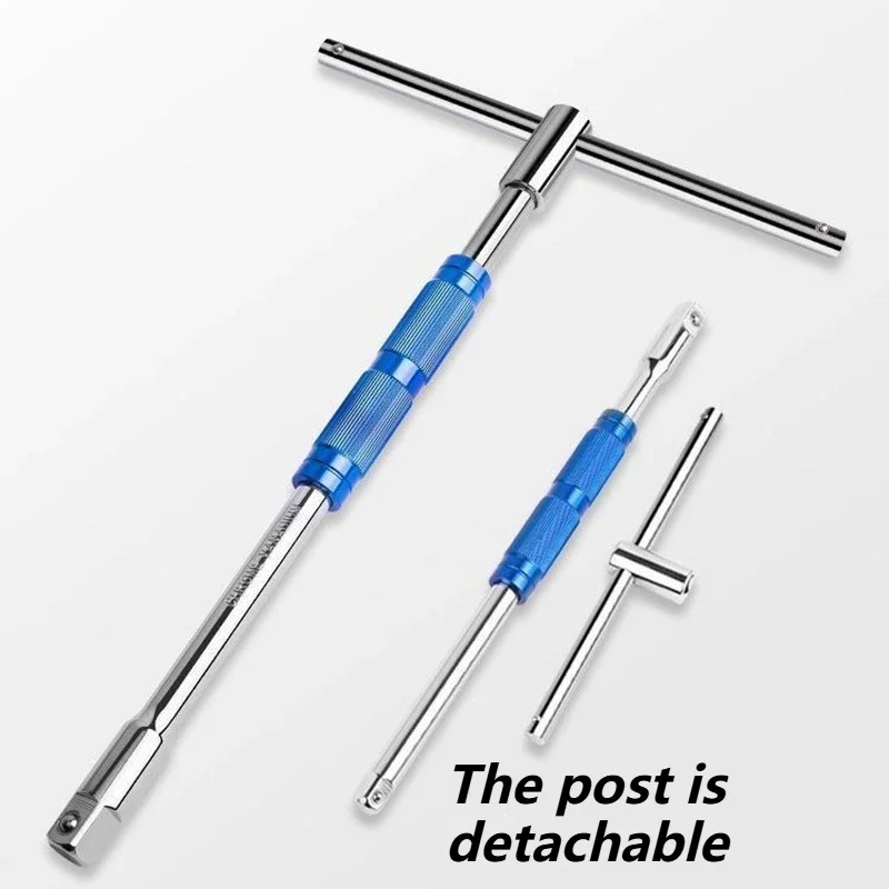 T Socket Wrench Portable Interchangeable Head Wrench Set Mechanical Workshop Rotary Wrenches Multifunctional Hand Tools Kit