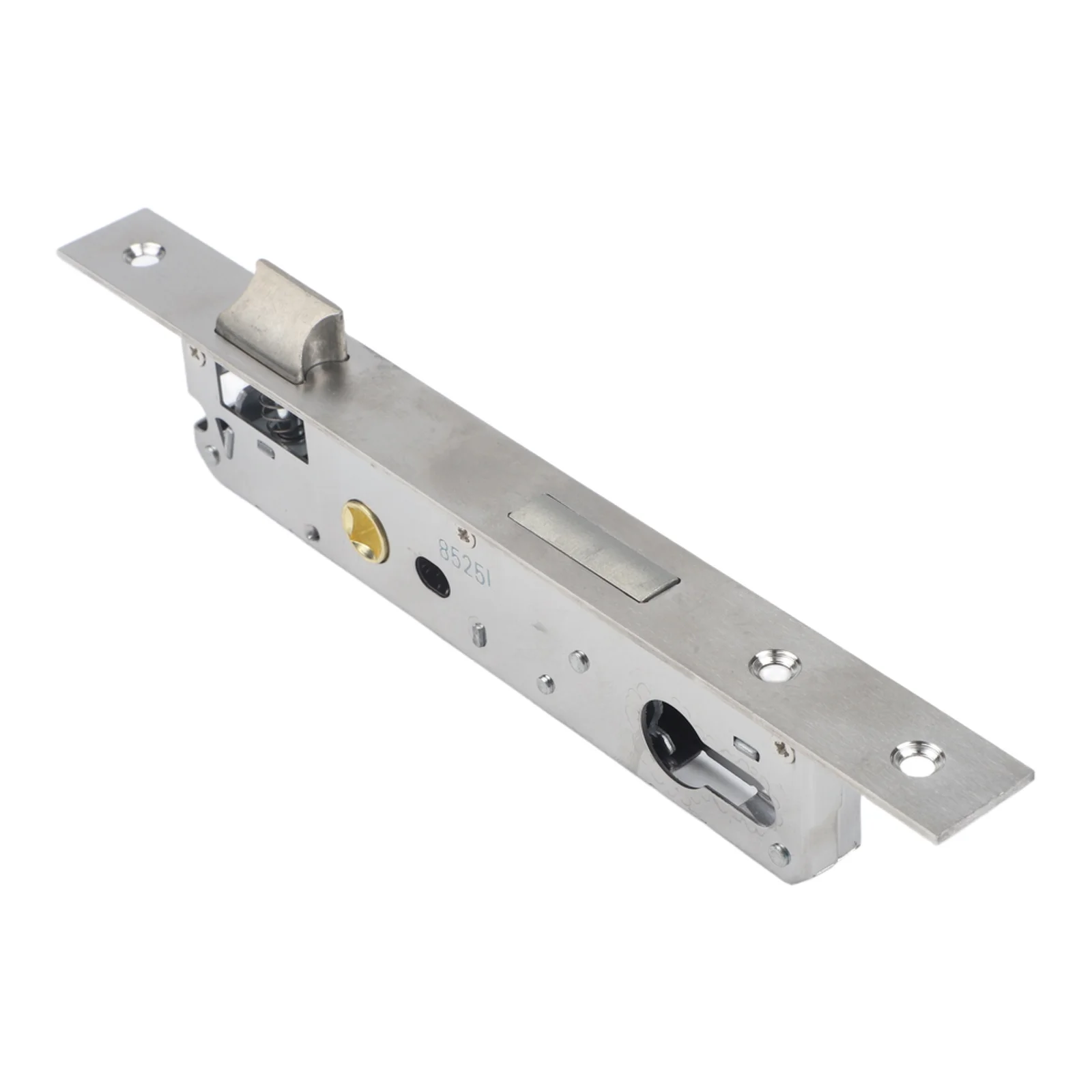 Stainless Steel Mortice Lock 85x25mm Tube Frame Gate Lock Insert With Rotating Latch For Garden Front Door Garage Security