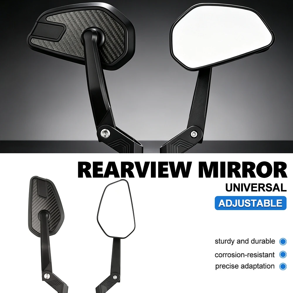 Motorcycle Rearview Side Mirrors Aluminum Mirrors Handlebar For Yamaha MT-07 MT07 MT-09 MT09 MT-10 MT10 Moto Rearview Mirror