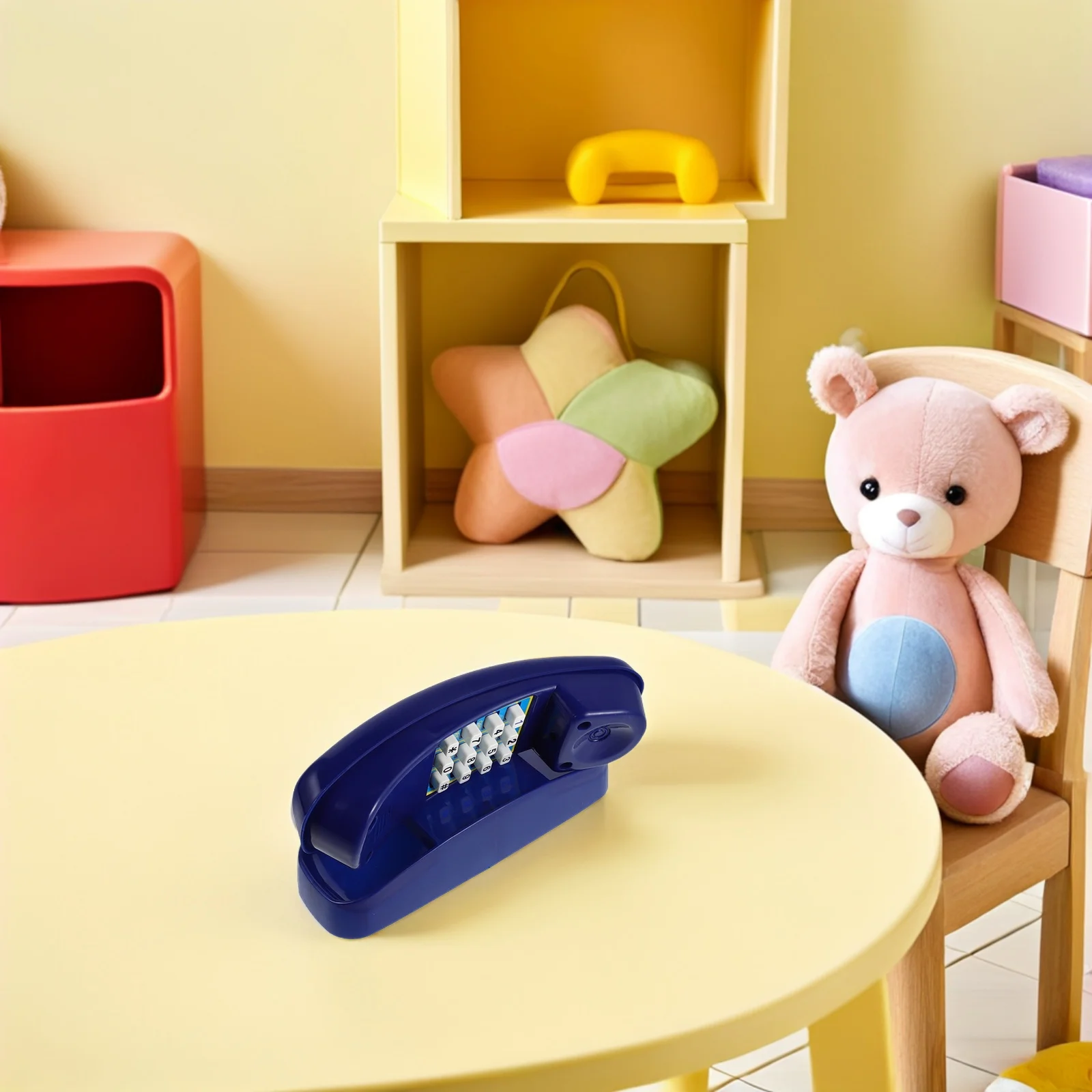 هاتف تعلم للأطفال بتصميم واقعي مع مكتبة قصص الأغاني، جهاز محمول للتعليم المبكر، تحفيز حسي