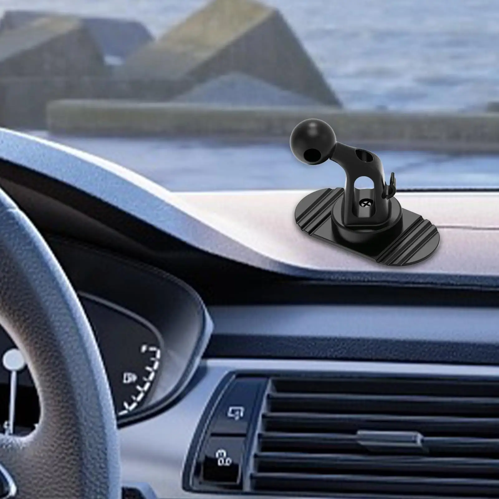Universal Car Dashboard Phone Holder Base Ball Head Easy To Install Sticker Car Mount Car Dashboard 360 Degree Rotation