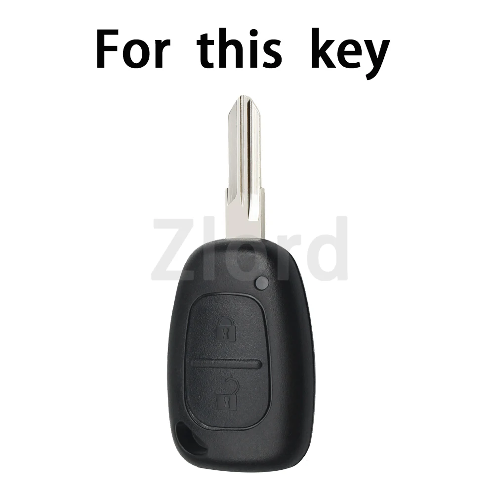 2 Buttons TPU  Car Remote Key Shell Case Fit for Movano / Renault / Vivaro Traffic Master