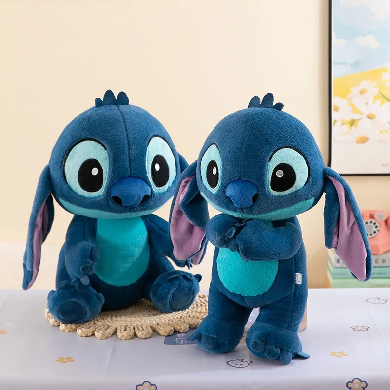 32 cm Kawaii Lilo Stitch morbido peluche bambola colore blu farcito figura peluche regali per bambini