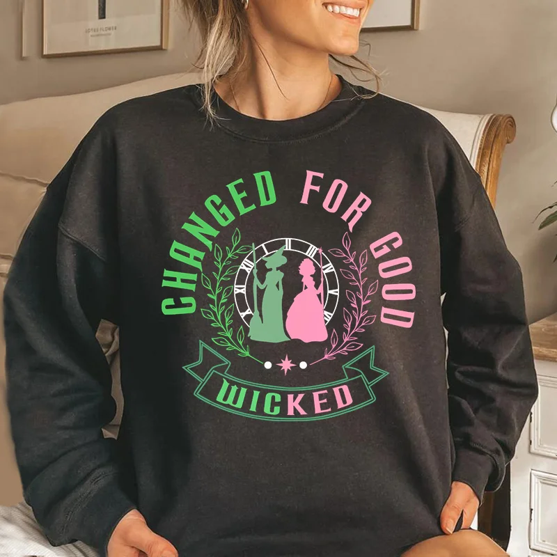 Wicked Changed for Good Sweatshirt Hoodie Defy Gravity Wicked The Musical Sweatshirts Pullover Harajuku Women's Clothes