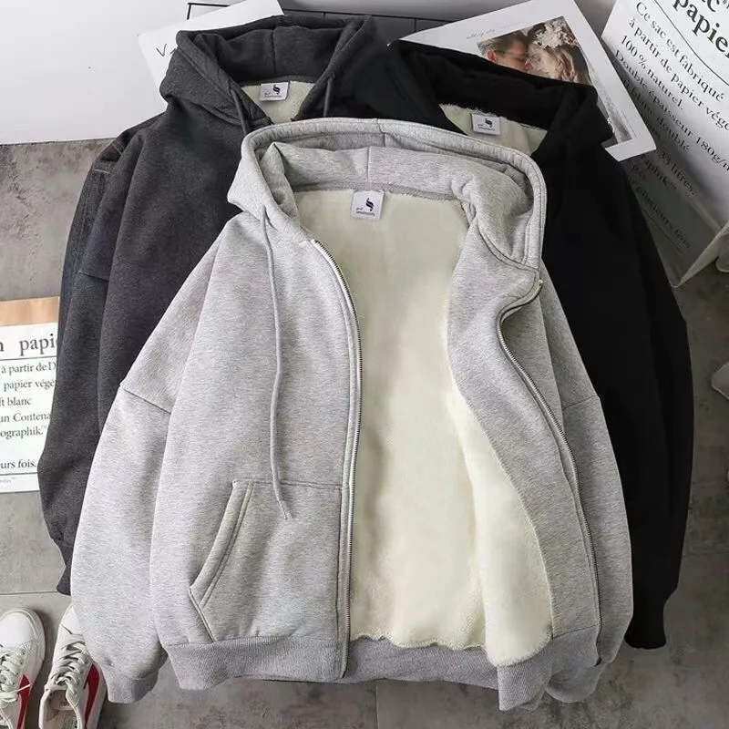 2024Japanese Zipper Hoodie Men's Hong Kong Style Early Autumn Trendy Open Top Korean Edition Trendy Loose Casual Jacket Coat