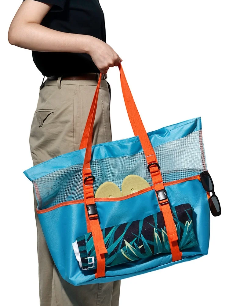 Large Capacity Waterproof Beach Bag Portable Travel Toiletry Bag Outdoor Beach Trip Carryon Storage Bag for Young Men And Women
